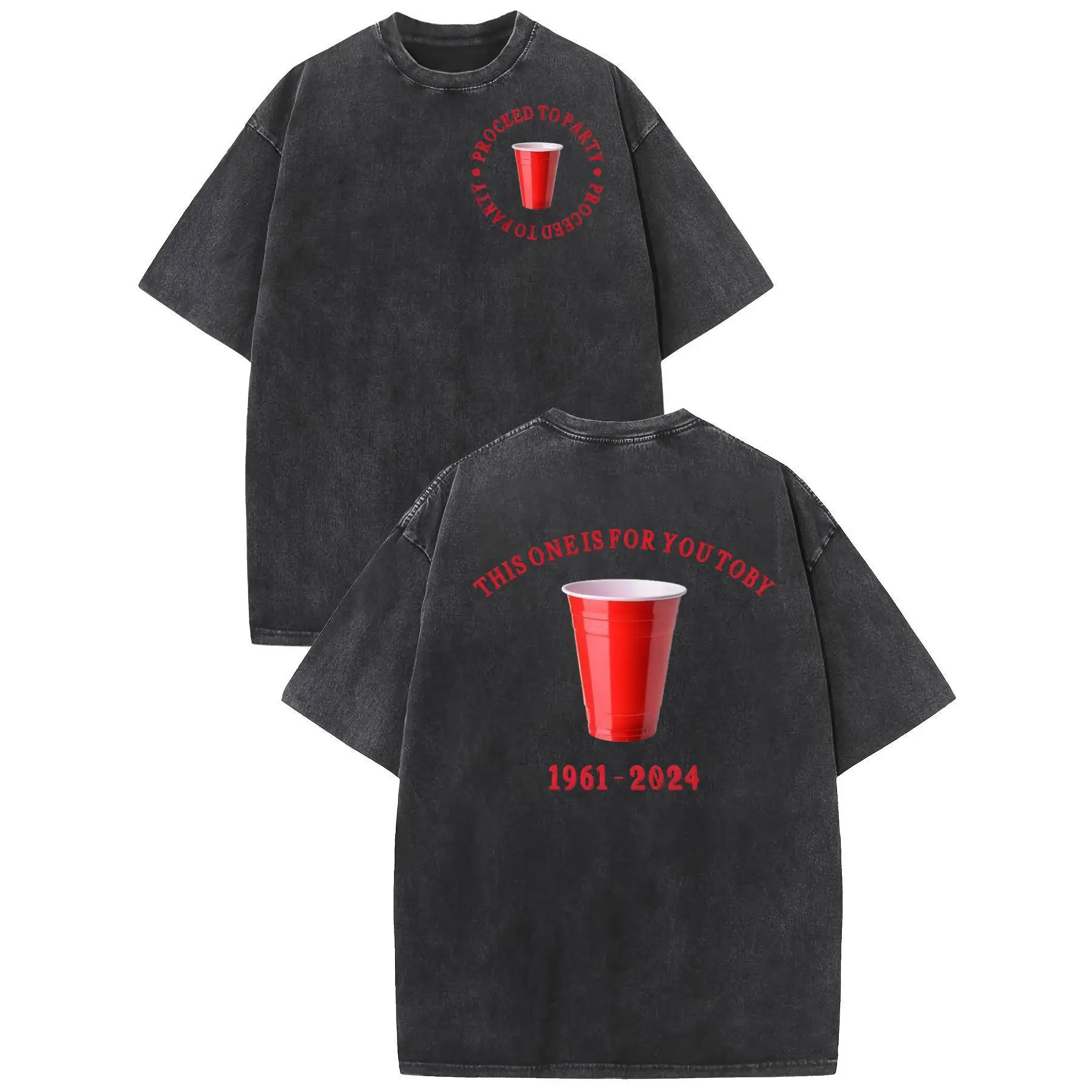 

Vintage Washed "Toast To Toby" Memorial Tee