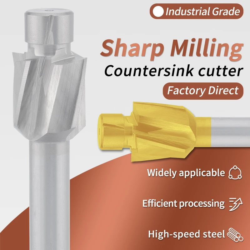 

Острый фрезерный станок с зенковкой из быстрорежущей стали высокой твердости, износостойкий и долговечный, подходит для станков с ЧПУ