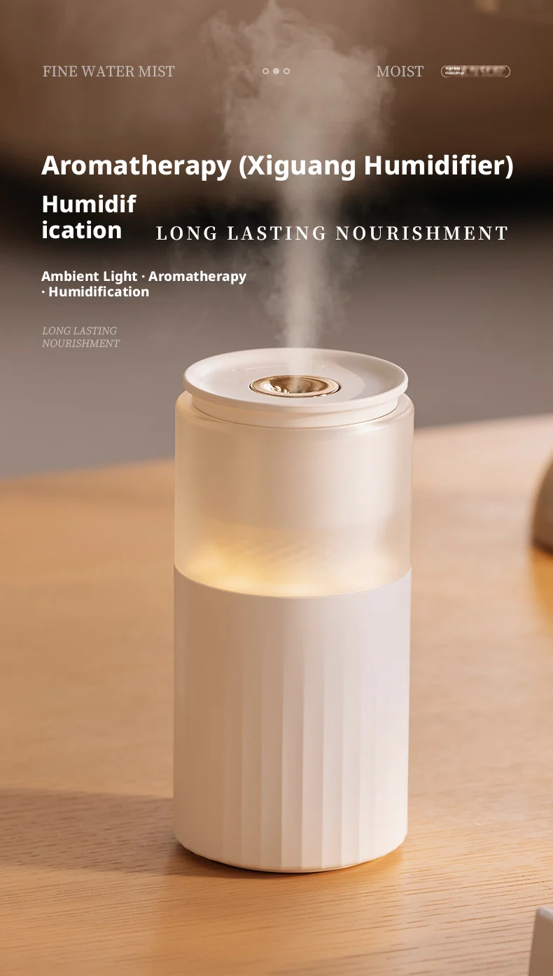 Mini USB Electric Air Humidifier Aroma Diffuser Essential Oil Purifier with Mist Maker Lights for Car Home Bedroom