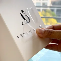 50PCS Customized UV transfer printing, laser engraving 3D stickers, waterproof adhesive packaging labels