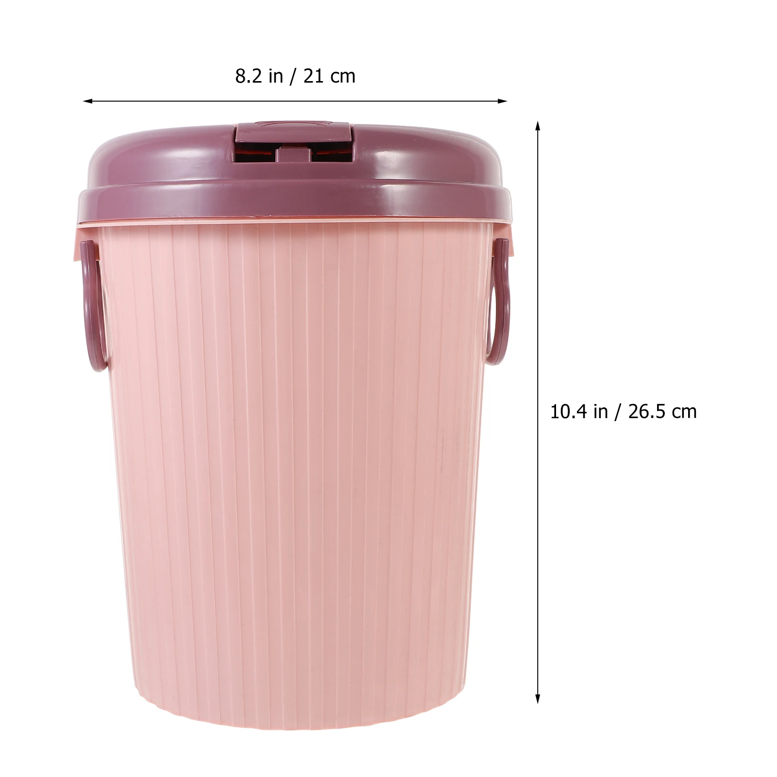 

Press Trash Can Bucket with Lid Bin Waste Basket Cans for Kitchen Garbage Modern Plastic Small