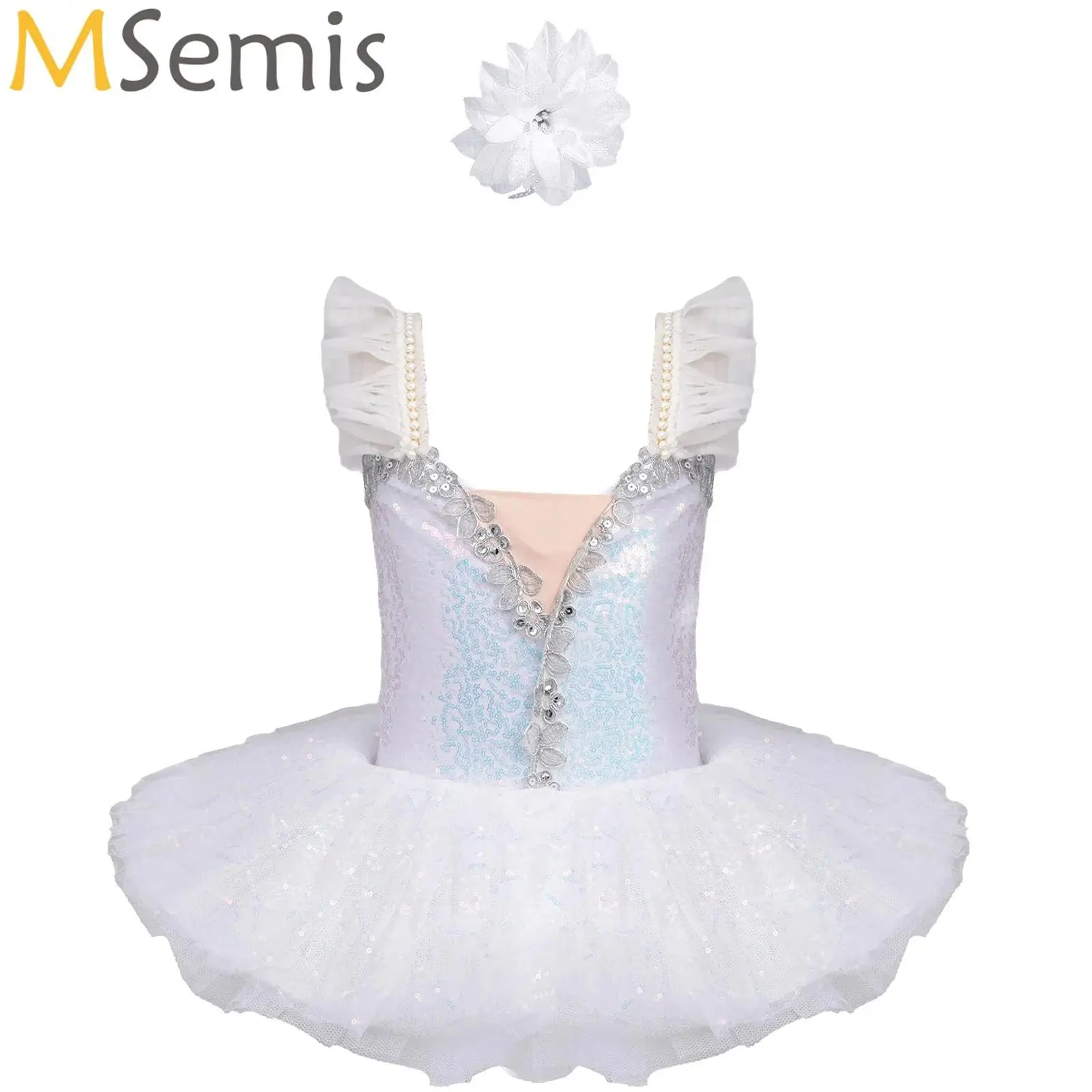 

Ballet Tutu Dresses for Girls Professional White Girls Swan Lake Ballet Dresses Ballerina Dancing Performance Costumes For Kids
