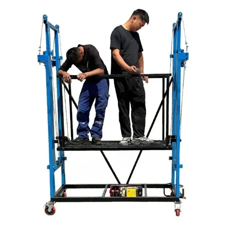 Customizable 2M 3M 5M 12M Electric Scaffolding Lift Platform 500kg Load Remote Control For Industrial Home Renovation
