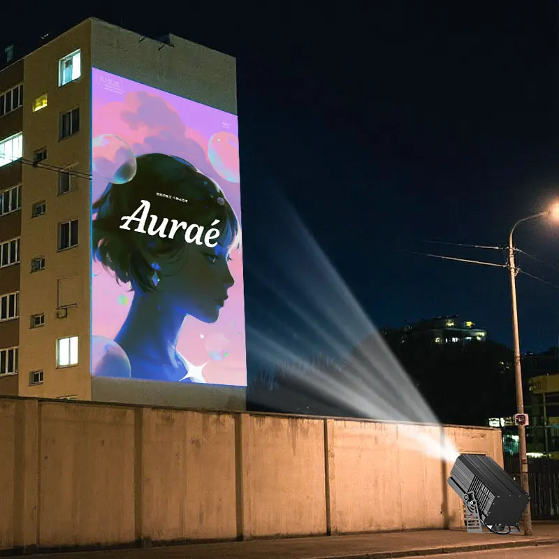 

Настенный логотип, проектор гобо, уличный водонепроницаемый IP67, 200 Вт/300 Вт/600 Вт, мощная проекционная лампа, индивидуальные светодиодные рекламные светильники