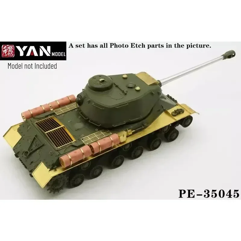 يان نموذج 1/35 الروسية JS-2 خزان ثقيل ترقية أجزاء الإضافية-برميل بندقية معدنية وخزان الوقود المطبوع ثلاثي الأبعاد لطراز TAMIYA 35289