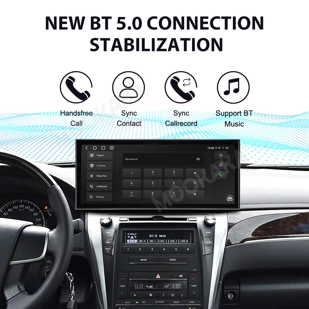 Qualcomm Android 15 Radio For Toyota CAMRY 2014~2016 GPS Multimedia Player 15.8 Inch Navigation Car Stereo Receiver Head Unit