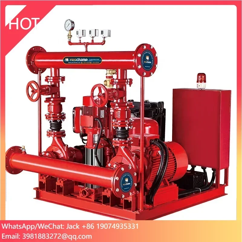 Nfpa 20 Fire Fighting System With Multistage Electric Fire and Jockey Pump