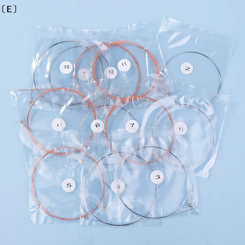 〔E〕1 Set A2012 12 Strings Acoustic Guitar Strings 010-026 Musical Instrument Guitar Parts Accessories 12 Guitarrra Strings