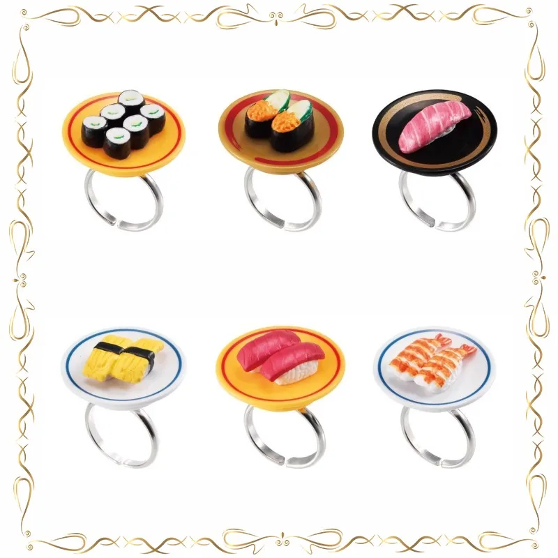 Sushi Ring Gashapon Kawaii Aandenken Vakantiegeschenken Jeugdherinneringen Action Figure Model Speelgoed