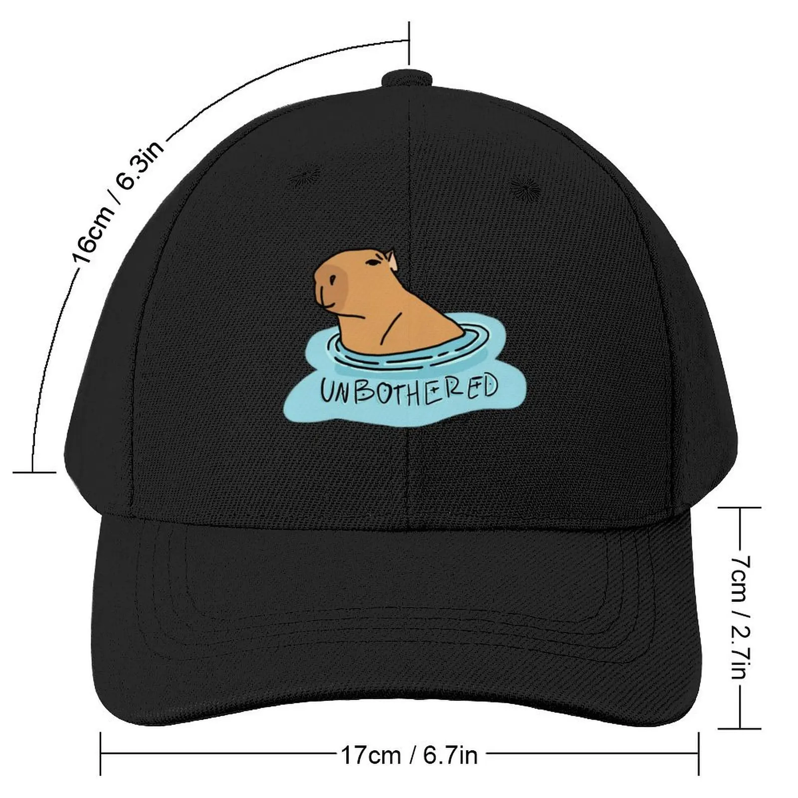 Unbothered Capybara Baseball Cap Hat Man For The Sun Luxury Brand Mens Hats Women's