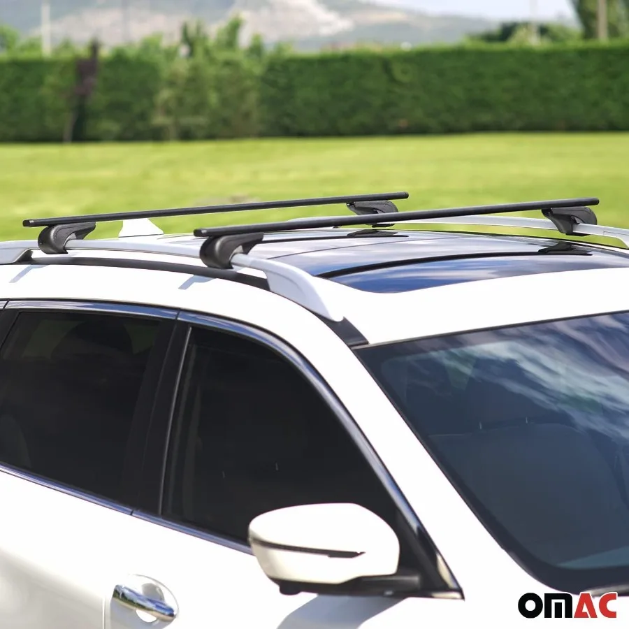 Roof Rack Cross Bars for Honda Passport 20192025 Lockable 165Lbs Metal Black 2Pcs fits Cargo Carriers Kayak Canoe Bike Snowboar