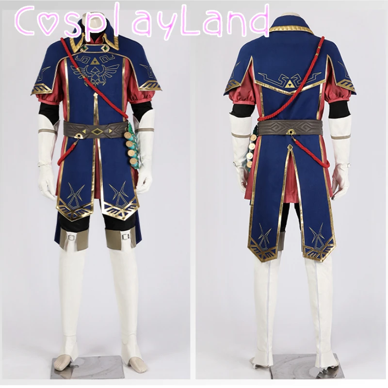 

New Arrival Zeldi Kindom Link Cosplay Royal Guard Cosplay Costume Uniform Suit with Accessories Custom Size for Man Outfit