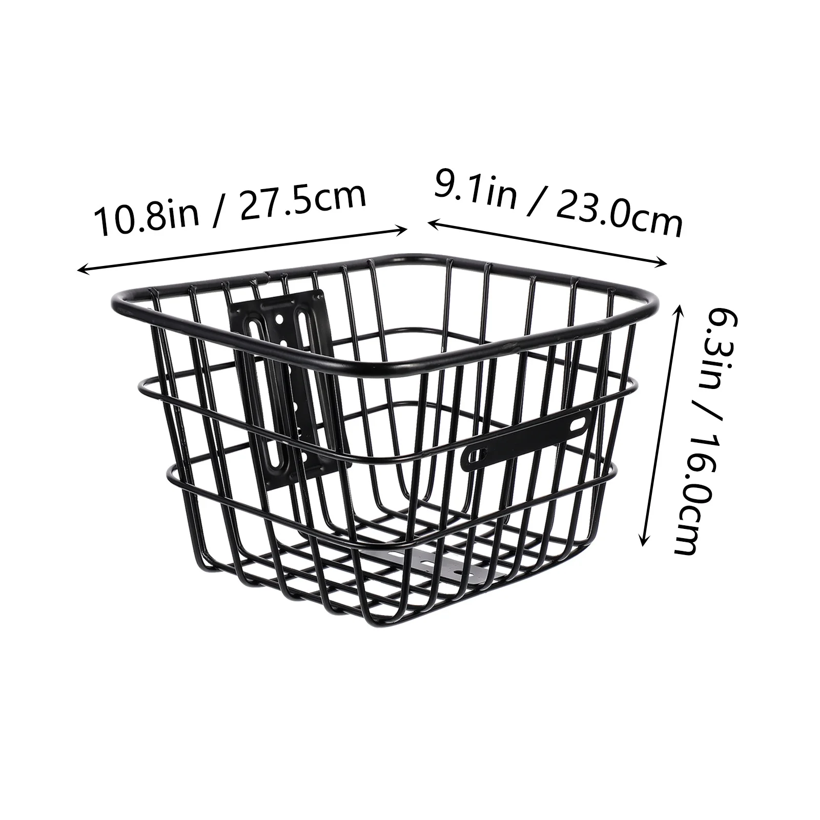Koszyk rowerowy na kierownicę, żelazny, wytrzymały, składany, do przechowywania akcesoriów rowerowych, koszyki na kierownicę.