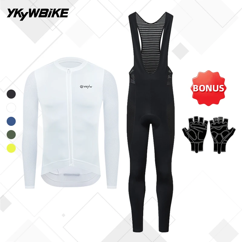 ykywbike-completo-da-ciclismo-da-uomo-per-primavera-e-autunno-maglia-a-maniche-lunghe-e-pantaloni-con-bretelle-protezione-uv-asciugatura-rapida-traspirante-abbigliamento-da-bici-da-strada