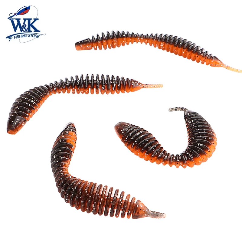 Lot 18 Leurres Vers De Terre Artificiels Silicone - Appâts Souples Réalistes Pour Pêche