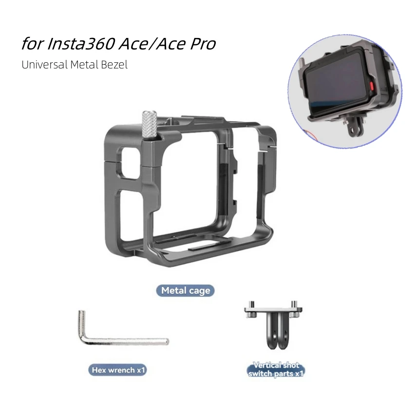 

​For Insta360 Ace/Ace Pro Sports Camera Universal Metal Frame Accessories