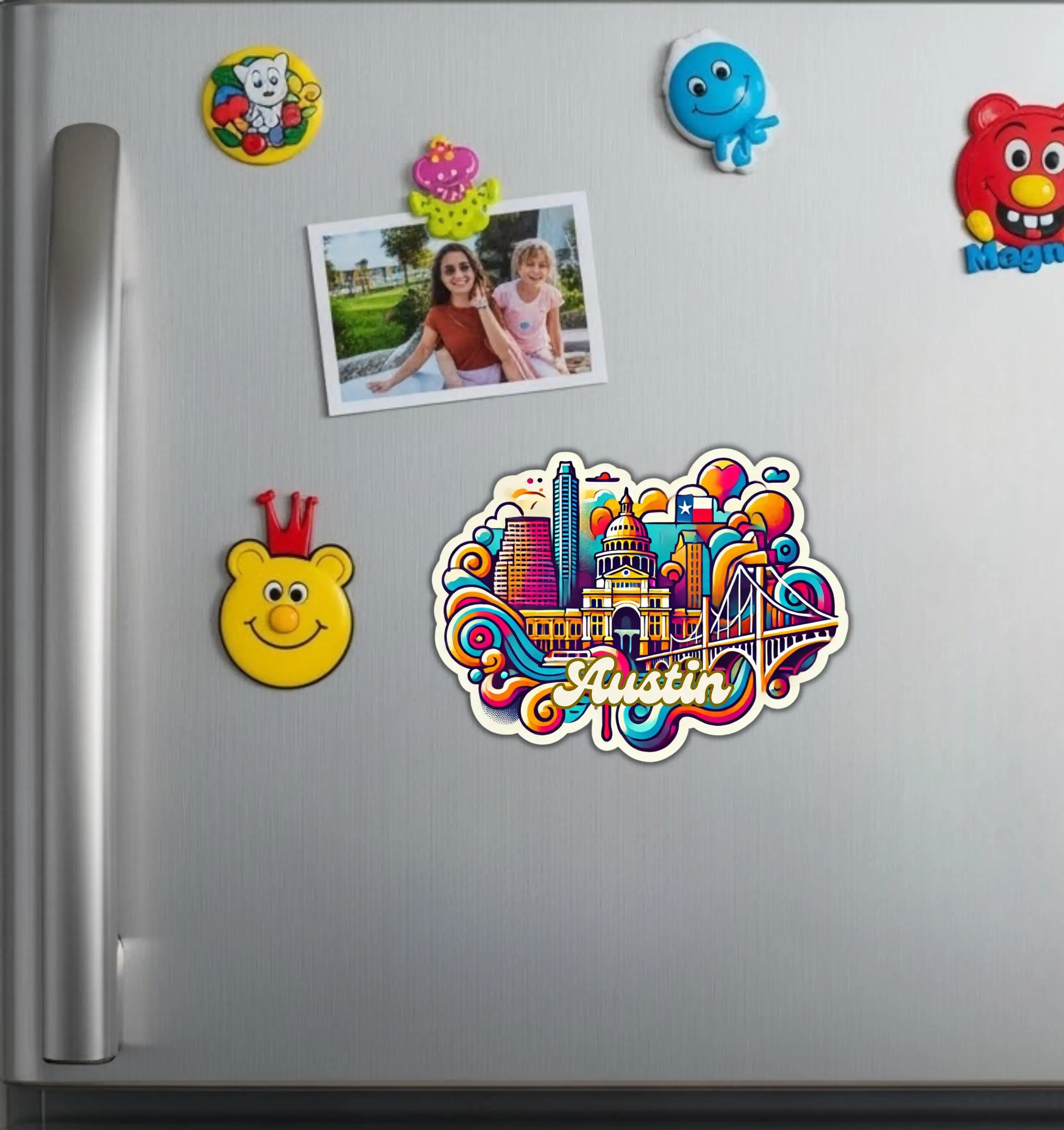 Austin Texas Travel Souvenir Vinyl Sticker For Laptop And Suitcase Self Adhesive Decal