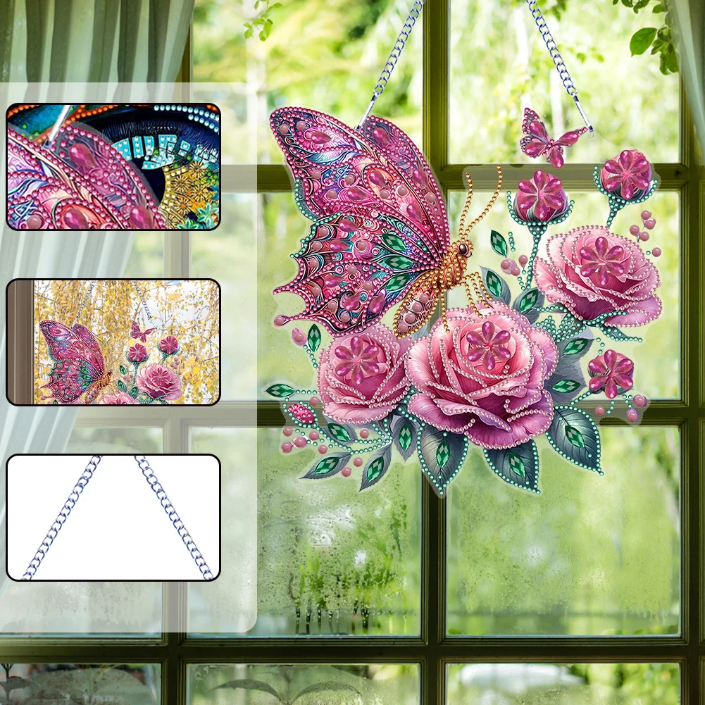 Resin Art For Beginner - Colgantes de Ventana con Diamantes de