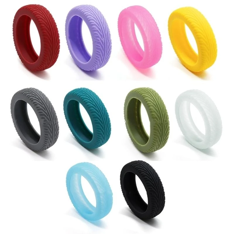 X7XC 8Pcs Trolley Box Caster Cover Protector Luggage Reduce Noise Reducing Silicone Wheel Protectors