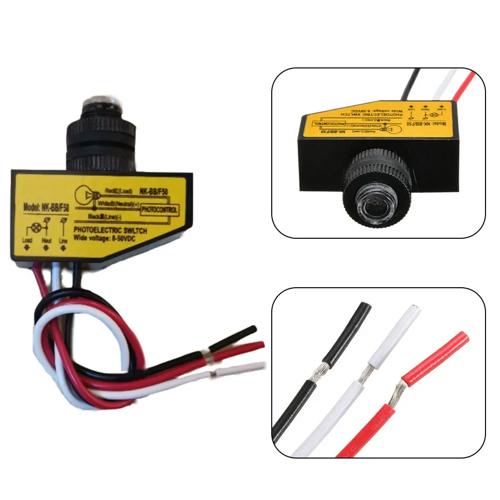 1 szt. Przełącznik fotoelektryczny NK-BB/F50 mały rozmiar 0.3ma 12V 24V 36V 48V 6S przeciwzakłóceniowy eksport trójprzewodowy System