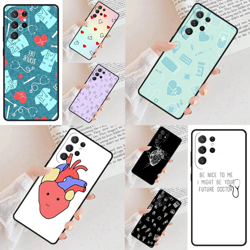 Doctor Nurse Medical Medicine Health Cell Phone Case for Samsung Galaxy S26 Ultra S25 S24 S23 S22 S21 S20 Note10 Cover