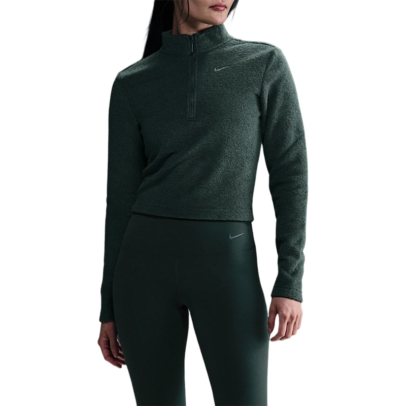 Nike Genuine Product سترة شتوية نسائية رفيعة نصف سحاب مبطنة بالصوف FV8029-338 #5