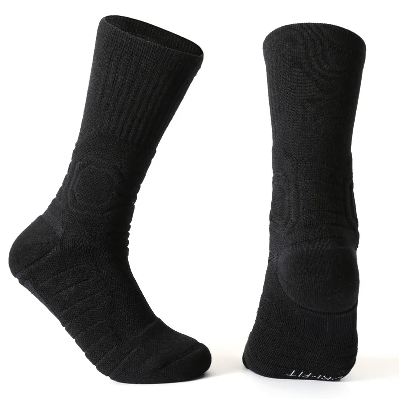 Chaussettes professionnelles de basket-ball pour hommes et femmes, serviette haute épaissie, absorbant la transpiration, respirantes, tube long, Elite W100