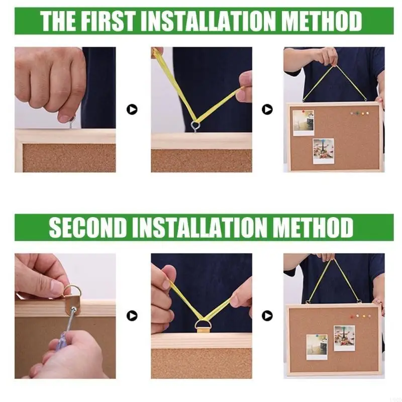 2025 Новая деревянная рамка Cork Bulletin Board Board Board Cork Utement Board Decorative Pin Board для кухни в классе.