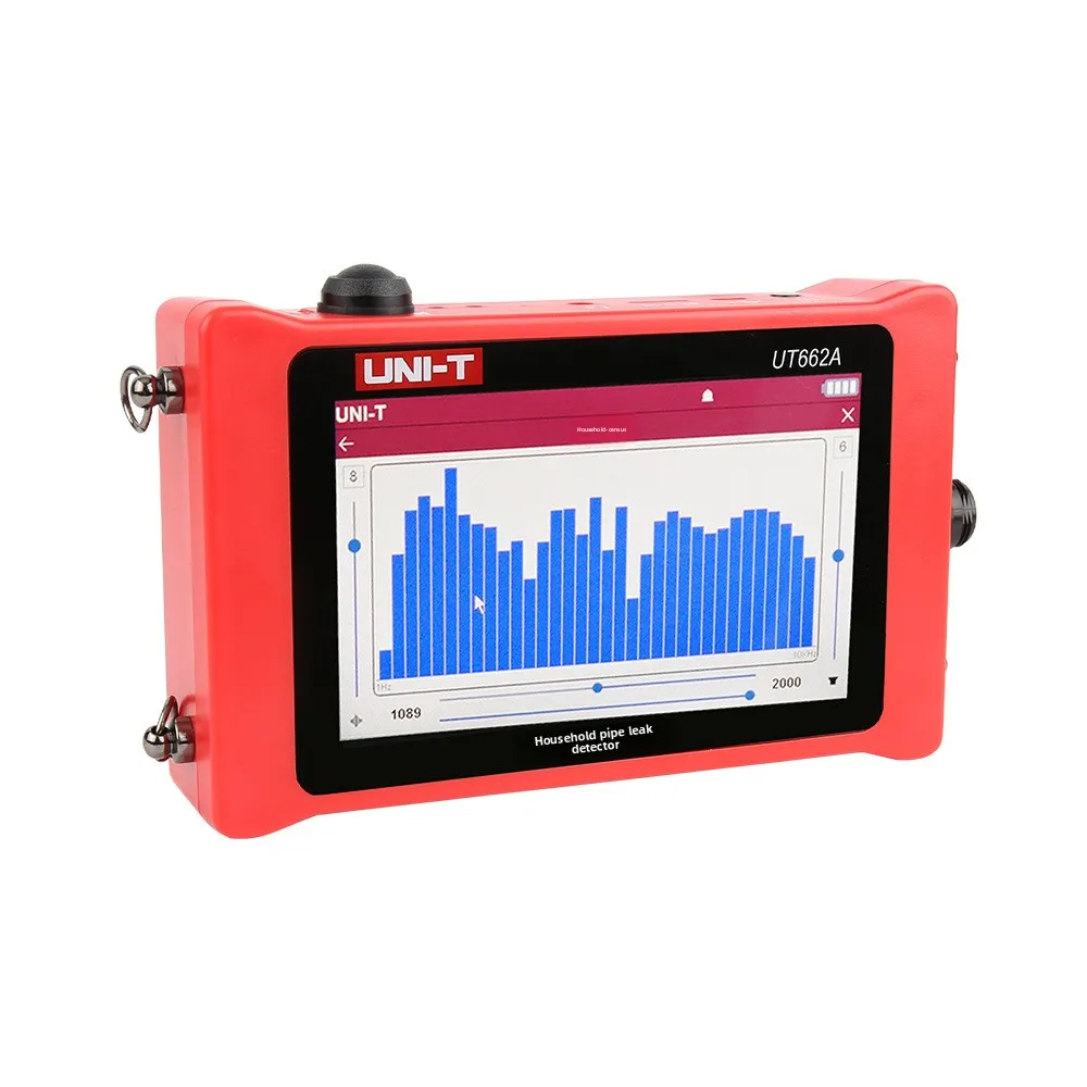 662A Portable Household Pipe Leak Detector with Color Screen for Water Supply Pipeline Dew Point Detection