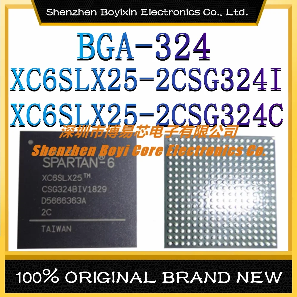 

XC6SLX25-2CSG324I XC6SLX25-2CSG324C Package: BGA-324