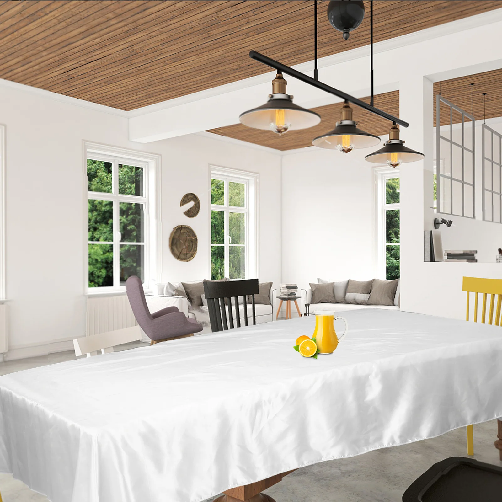 

Rose Gold Satin Tablecloth Rectangular Pure Color Luxury Shine Washable Party Banquet Wedding Event Protector Long Table