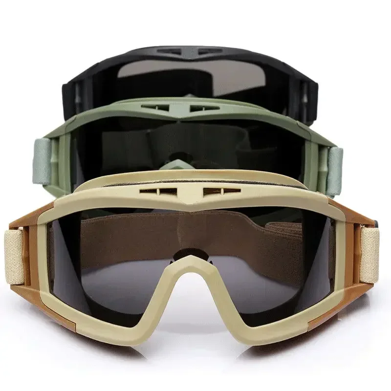 Outdoor Tactical Glasses Desert Locust Fan Goggles Anti-shock Sports Unisex Bulletproof Glasses Men's Cycling Goggles