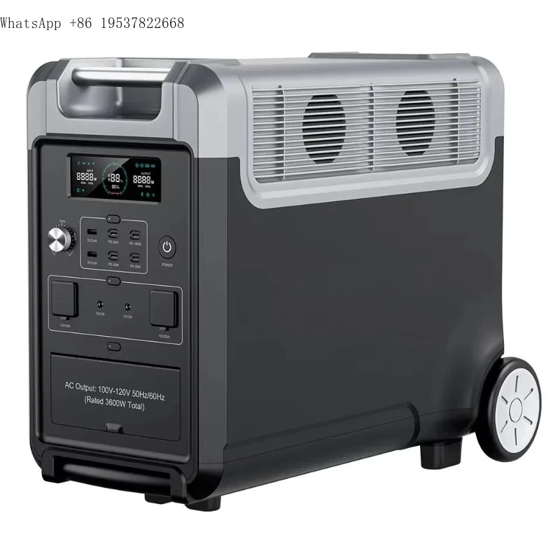 

Gererator Large Capacity 3840Wh Por Power Station 3600W 3300W with Expansion Battery