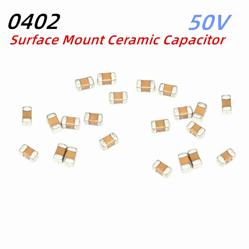 100PCS 0402 50V Surface-mount ceramic capacitor X5R X7R COG NPO 68PF 3.9NF 620PF 25PF 160PF 270PF 7.5PF 0.75PF 680PF 150NF 2PF