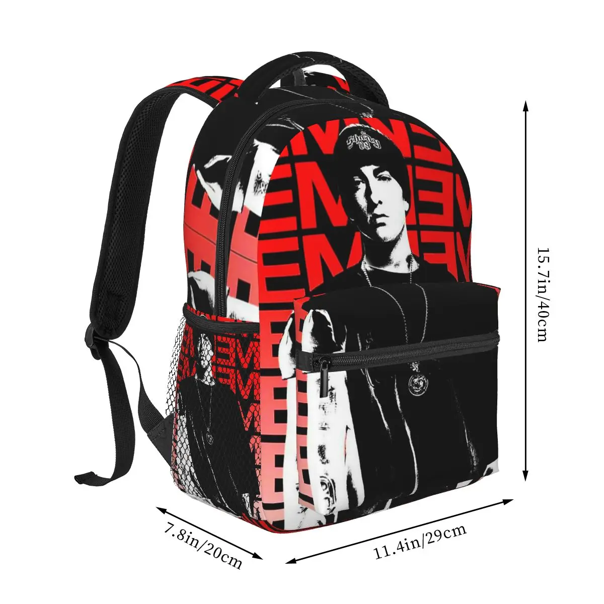 Shady Eminem Kids Backpacks Boys Girls Bookbag Students School Bags Cartoon Kids Rucksack Shoulder Bag Large Capacity