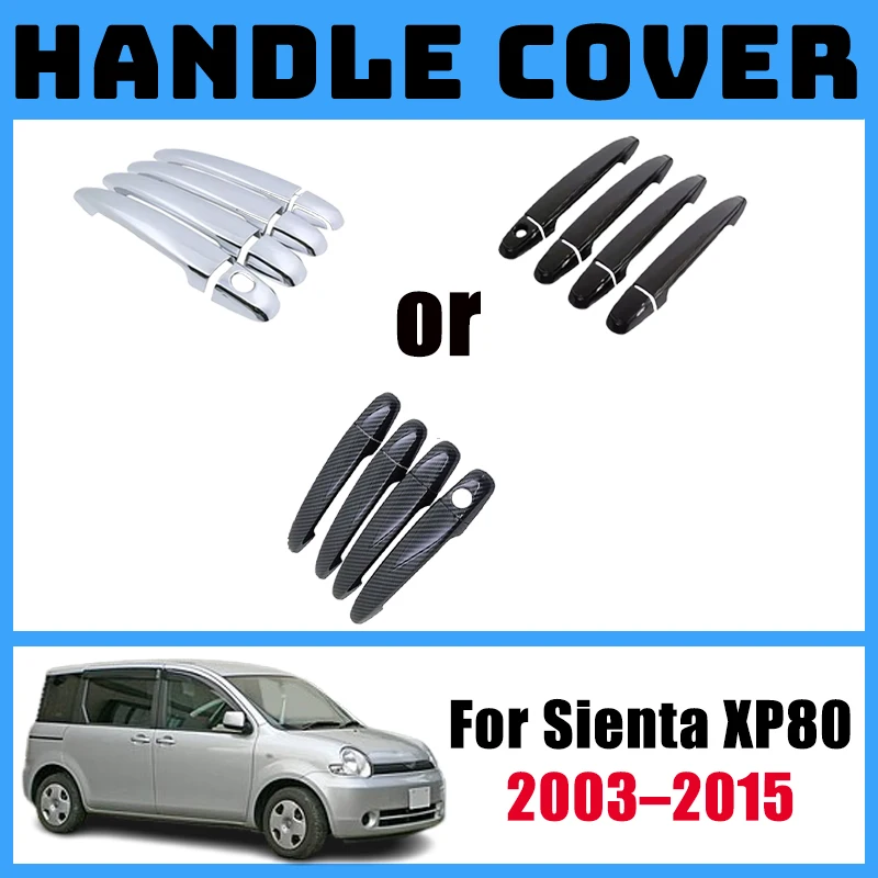 For Toyota Sienta XP80 2003-2015 2005 2006 2008 2010 Car Accessories Anti Scratch Stickers Door Handle Cover Exterior Bodykit