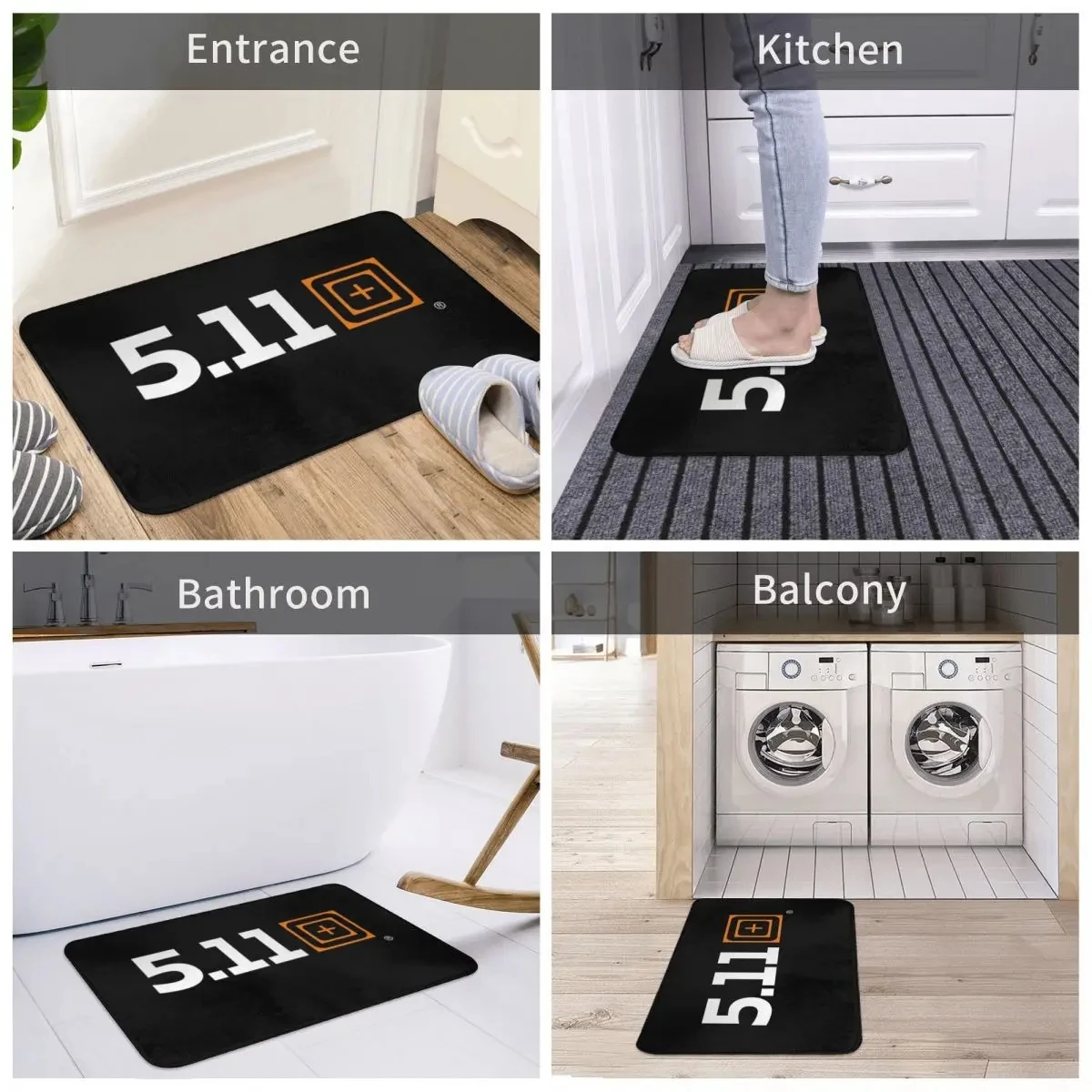 Patch Gun Tacitical Welcome Doormat Decorations Kitchen Hallway Balcony Long Rugs Living Room Carpet Bath Anti-slip Footpad