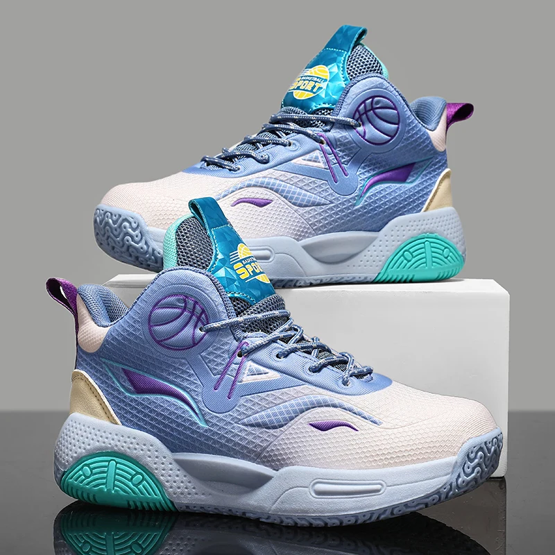 

Популярные модные баскетбольные кроссовки, детская оригинальная дышащая повседневная спортивная обувь на платформе для мальчиков, уличные нескользящие детские кроссовки