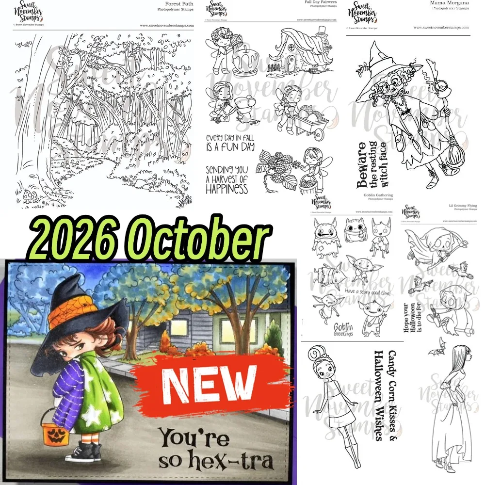 witch Fantasy Post Marks Clear 2025 New Stamps For Craft Embossing Make Paper Greeting Card Making Template DIY Handmade