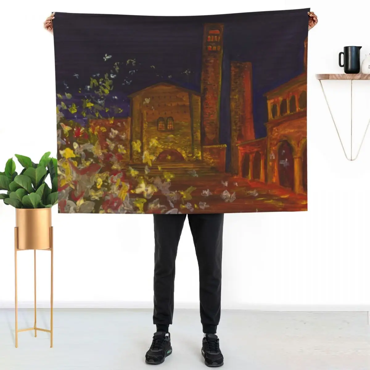 

Bologna Italy Throw Blanket All Season Lightweight Soft Blanket for Bed