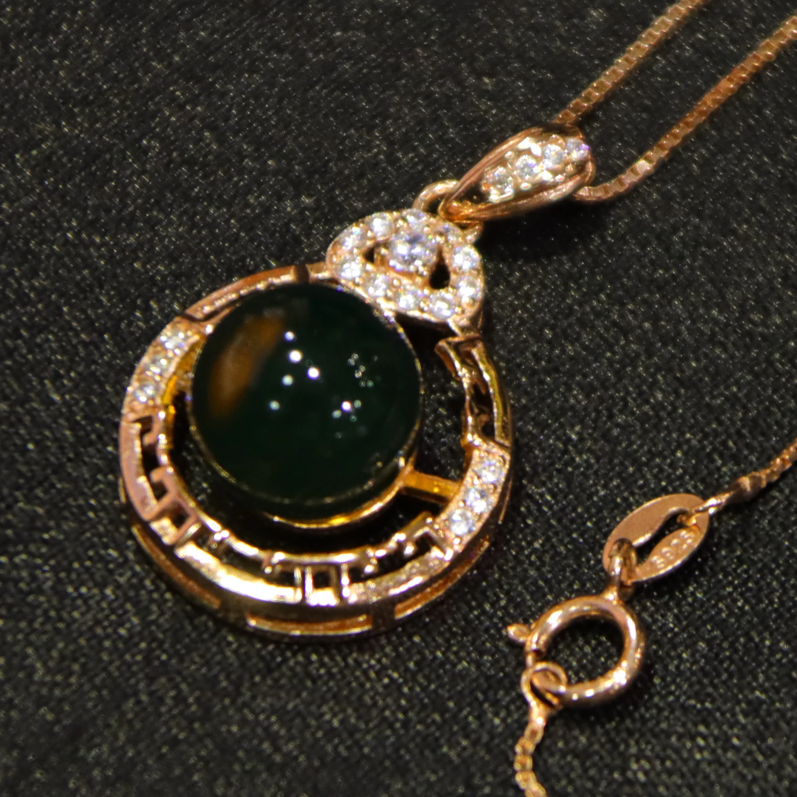 Amber Glass Pendant 9mm Ladies Sister Party Wedding Anniversary Necklace Pendant Exquisite Anniversary Gift