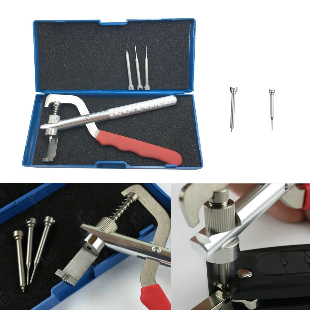 Car Key Folding Tool Clamp for Blade Pin Removal and Disassembly Designed for Automotive Key Maintenance Tasks