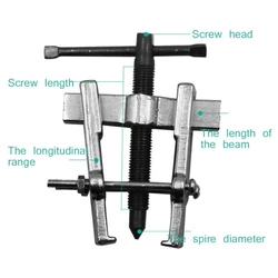 65MM two-jaw Puller Bearing Disassembly Tool Multi-Function Small Disassembly Pull Puller