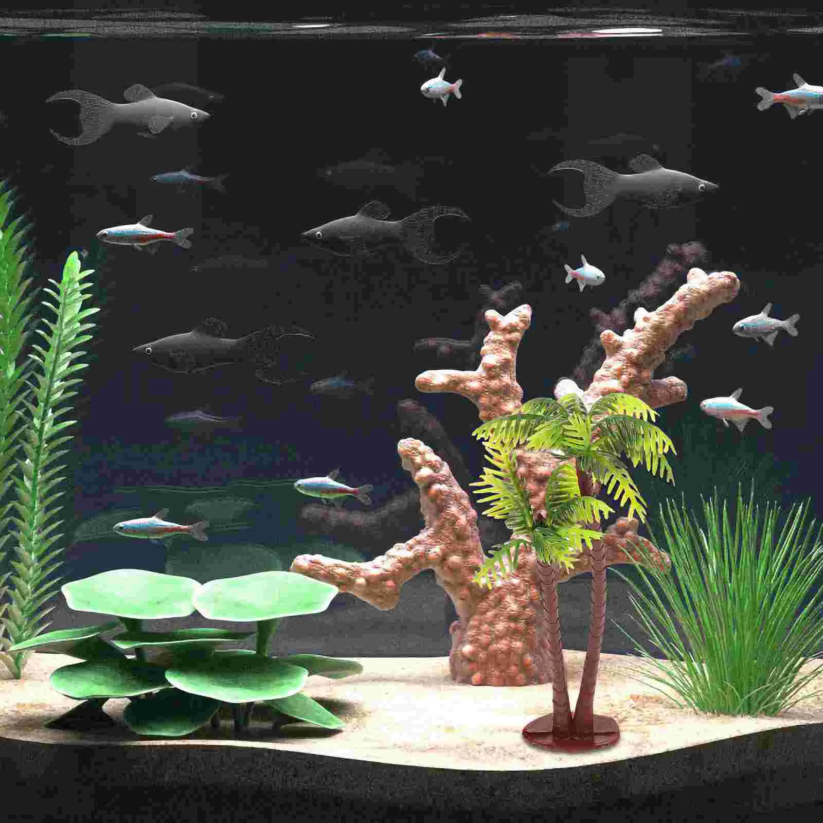 Coconut Fish Tank Seaside Banquet Paper Cups Plant Mini Trees for Crafts Bonsai Decor