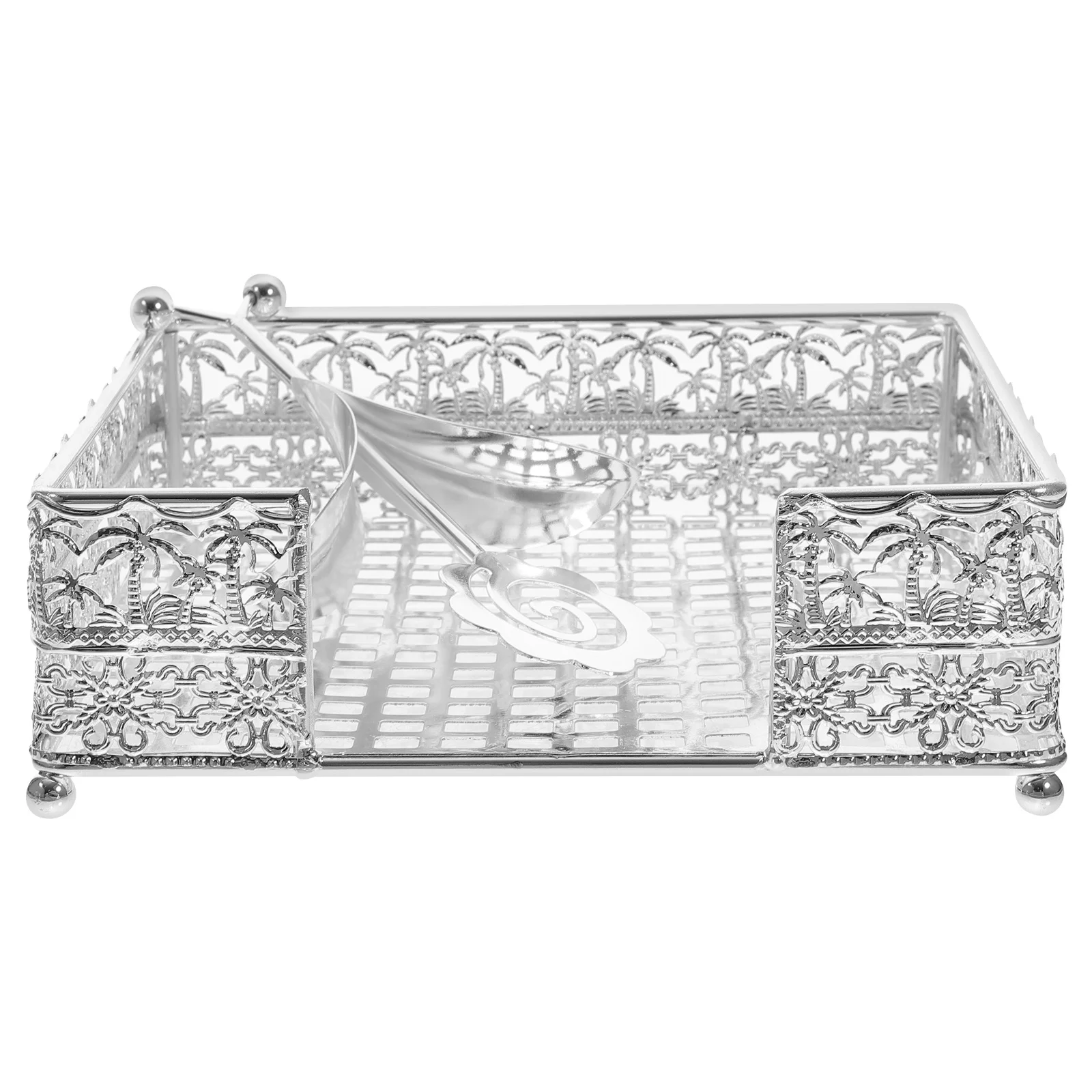 

Napkin Holder European Style Iron Art Stylish Tissue Holder for Home Restaurant Hotel Table Decoration