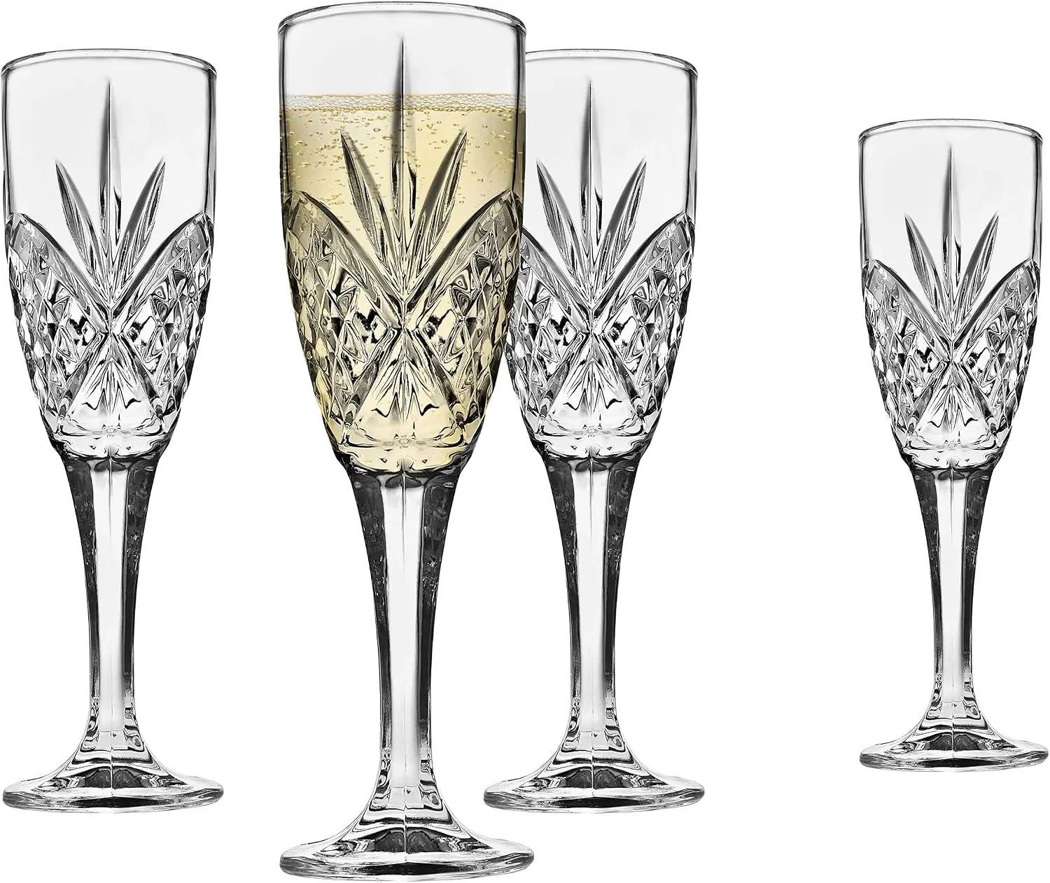 Champagne Flutes, Wine Glasses, Champagne Glasses, Holiday Glasses, Dublin Collection - Set of 12