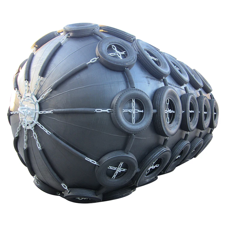 

50 Kpa Marine Rubber Fenders Floating Pneumatic Boat Accessories for Pier and Ship Made of Natural Rubber