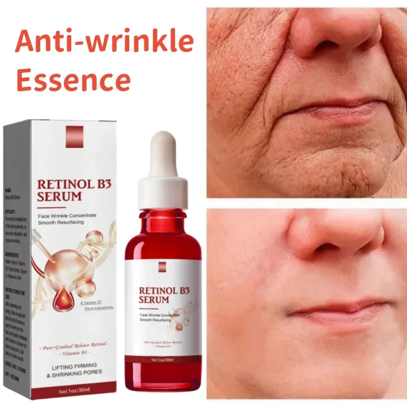 

Retinol B3 Face Serum Liquid Vitamin C Serum For Face Hyaluronic Acid Moisturizing Nourishing Skin Remove W-rinkles Care Product