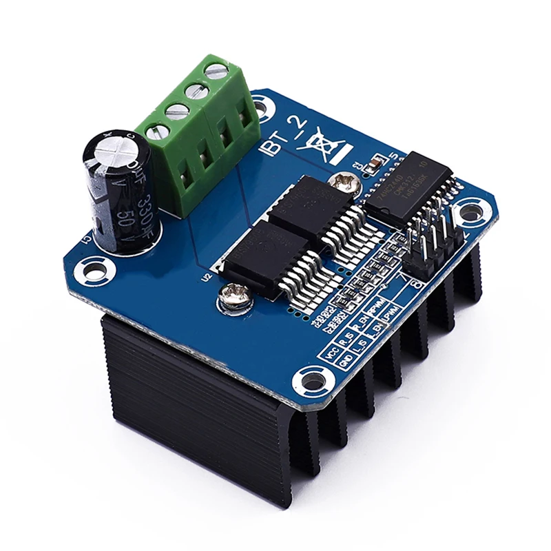 H-Bridge High-Power Motor Driver Module, DIY carro inteligente, diagnóstico atual para Arduino, duplo BTS7960, 43A, 1Pc