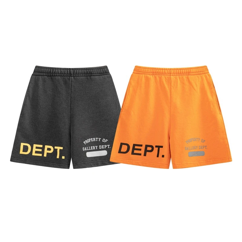 

Свободный крой из хлопка с принтом в стиле ретро для мужчин, модные молодежные повседневные летние орты с водной талией и буквенным принтом